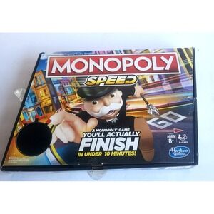 Hasbro Monopoly Speed Board Game Finance Theme Timer NIB New open box